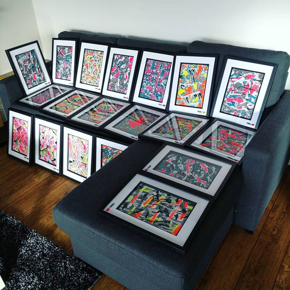 Luxury Airbnb Art Painting in A4 Frames