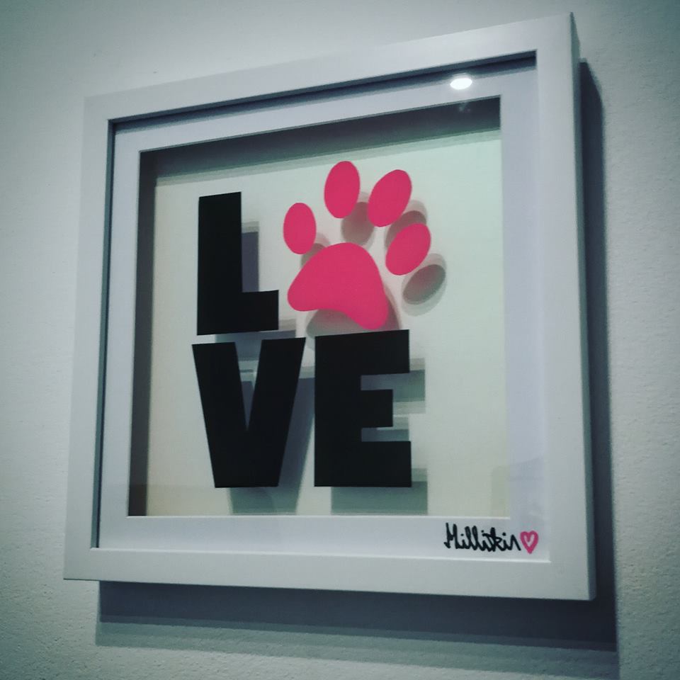 “PAW LOVE” Glass Painting