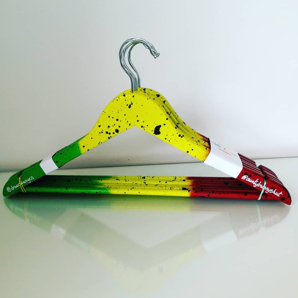 “ONE LOVE” Themed Coat Hangers With Company Branding