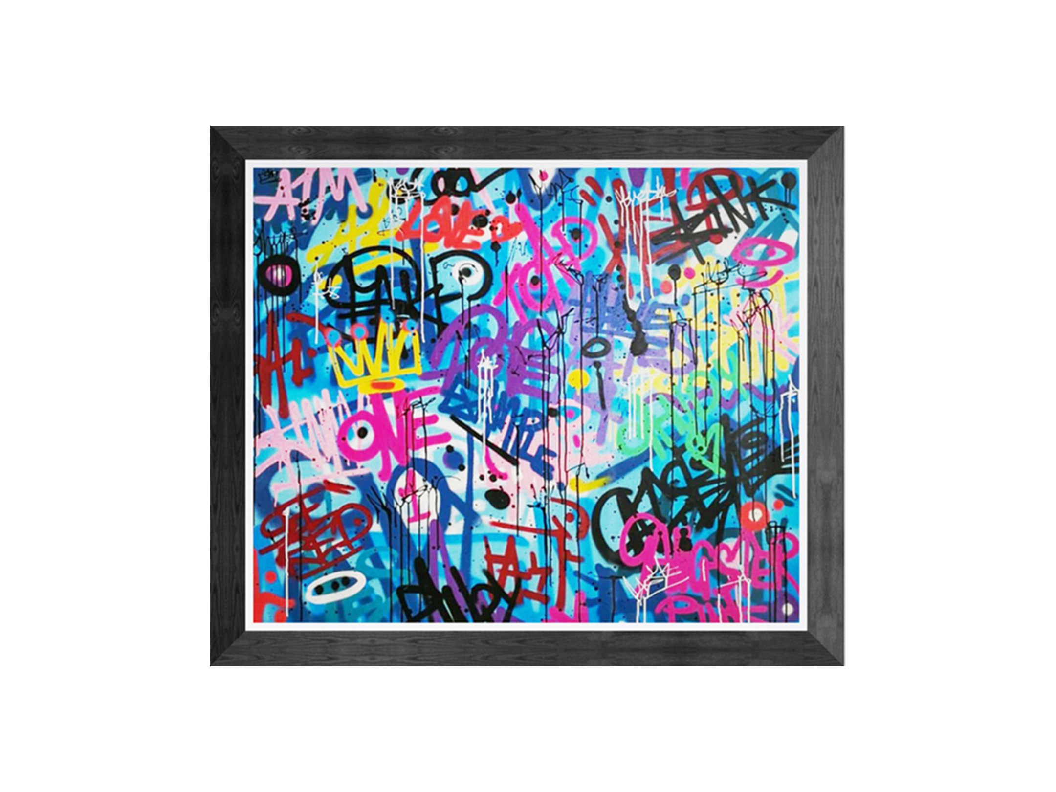 CREATIVE JUSTICE - Graffiti Tags On Canvas - Killer Pete Artist UK