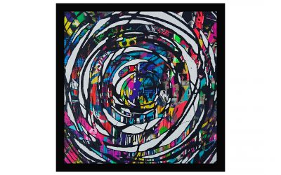 Fingerprint – Spray Painting on Canvas